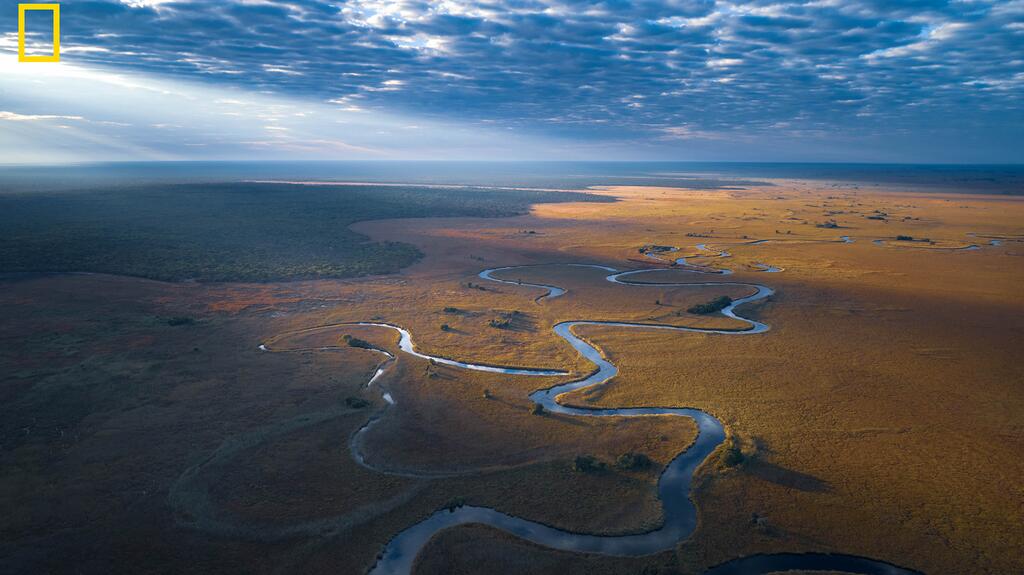 The Okavango Delta in northern Botswana is protected, but it is fed by the unprotected Okavango Basin. National Geographic has been working to change that since 2015. (Photo credit: Kostadin Luchansky/National Geographic) 20210826_Okavango Delta.jpg